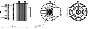Мотор-редуктор RUBRUKS GMV-55-360-WG24 схема