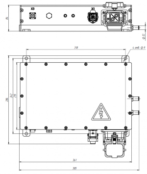 Преобразователь DC-DC RUBRUKS VCGI-600-24-4 схема